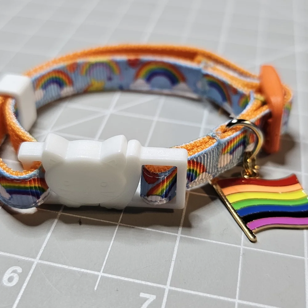 🌈 PRIDE MONTH PRICES! 🌈 Rainbow/Pride Cat Collars